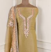 Shimmer Golden Unstitched Suit